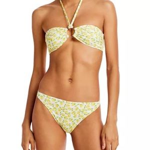 🍋Solid & Striped Lemon Bikini🍋